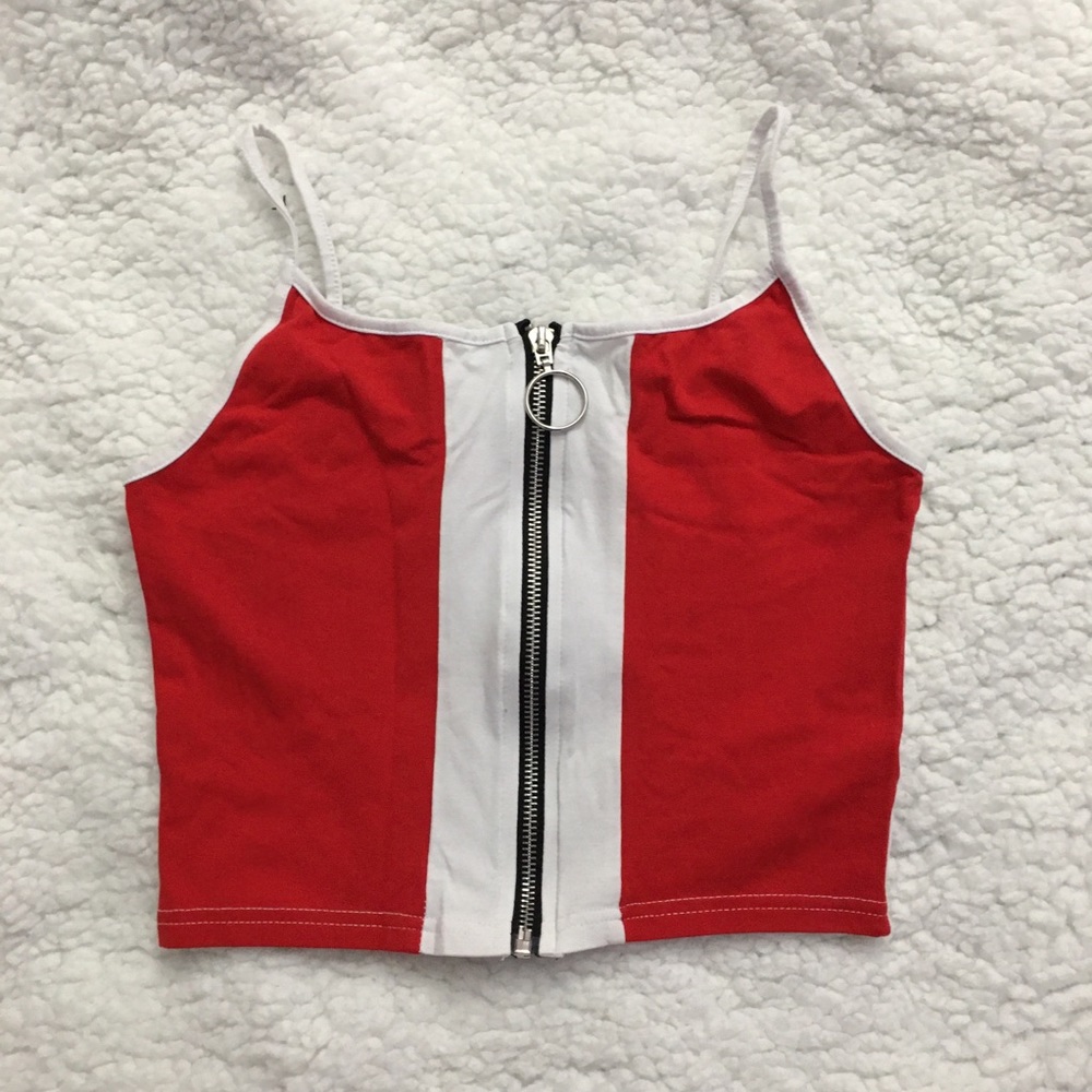 SHEIN Zipper Top